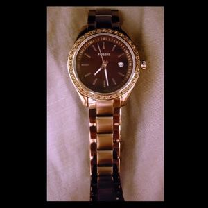 Fossil chocolate ladies watch